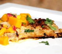 Post image for Coconut Crusted Fish Fillets with Mango Salsa