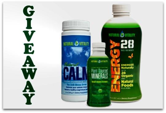 natural vitality natural supplements giveaway