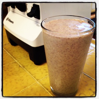 raw healthy peanut butter shake