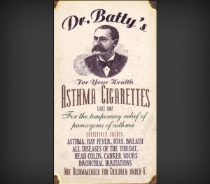 Asthma cigarettes